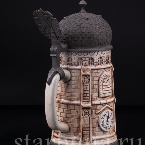 Старинная пивная Кружка башня, Германия, вт. пол. 20 в.