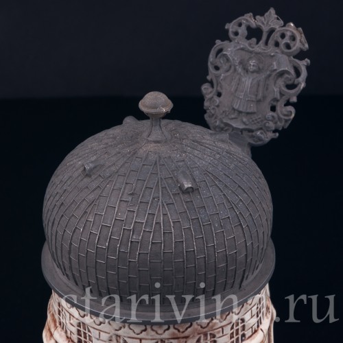 Старинная пивная Кружка башня, Германия, вт. пол. 20 в.