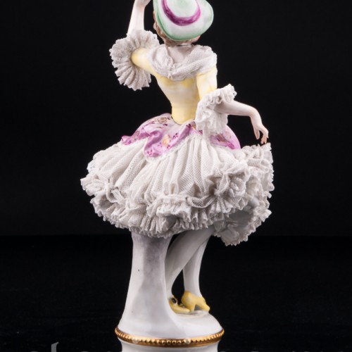 Танцующая девушка, кружевная, Volkstedt, Германия, до 1935 г