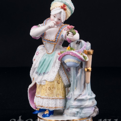 Девочка с цветами, Дрезден, Германия, 19 в