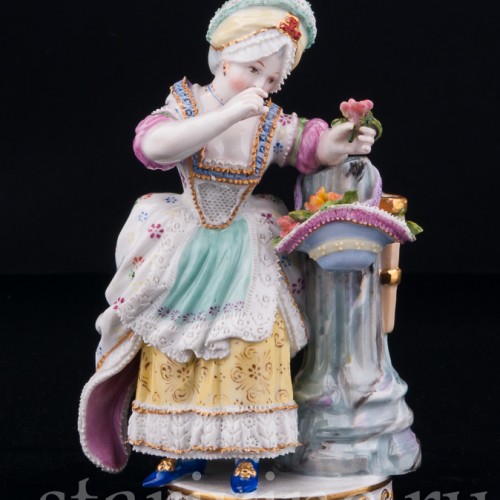 Девочка с цветами, Дрезден, Германия, 19 в