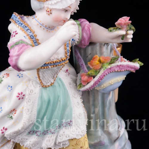 Девочка с цветами, Дрезден, Германия, 19 в