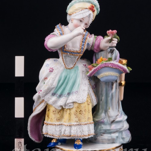 Девочка с цветами, Дрезден, Германия, 19 в