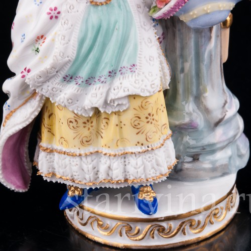 Девочка с цветами, Дрезден, Германия, 19 в