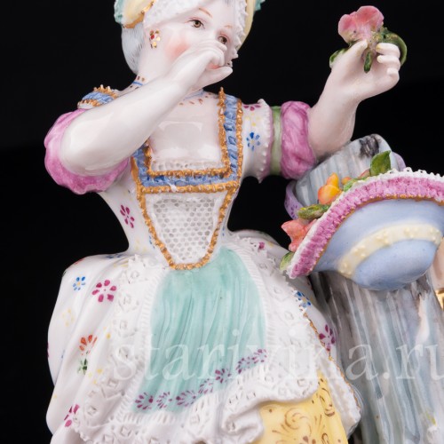 Девочка с цветами, Дрезден, Германия, 19 в