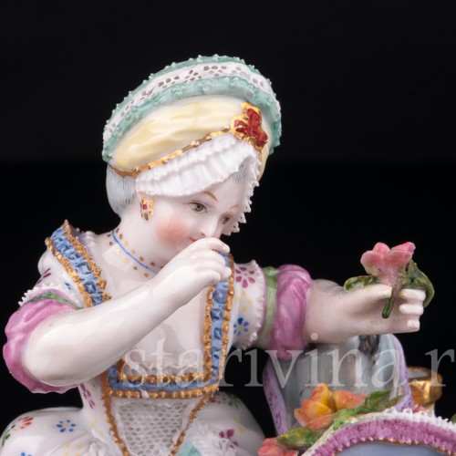 Девочка с цветами, Дрезден, Германия, 19 в