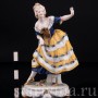 Танцующая девушка в желтом платье, Дрезден, Германия, нач. 20 в