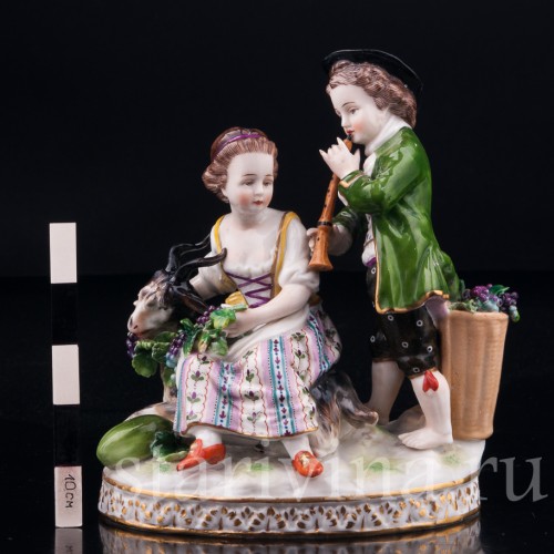 Аллегория осени, дети с козликом, Германия, 19 в