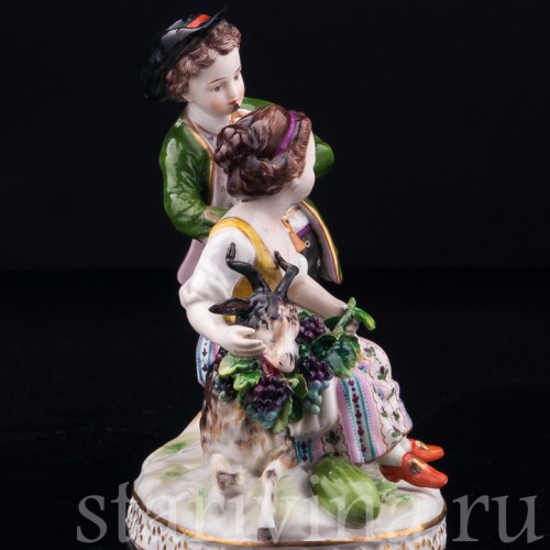 Аллегория осени, дети с козликом, Германия, 19 в