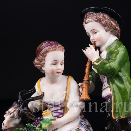 Аллегория осени, дети с козликом, Германия, 19 в