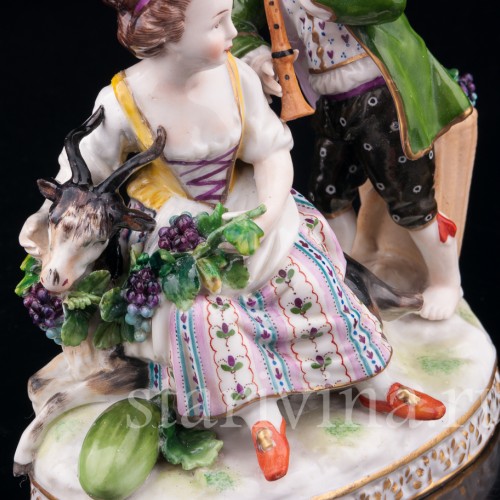 Аллегория осени, дети с козликом, Германия, 19 в