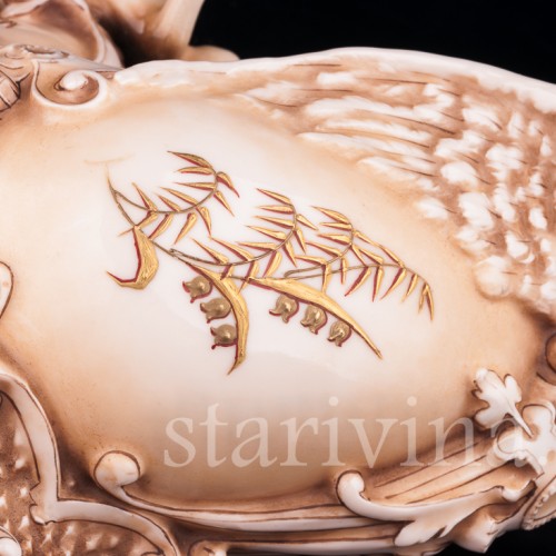 Путти и головой Минервы, ваза, Германия, 19 в