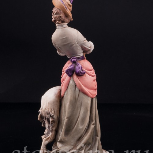 Девушка с борзой, Bruno Merli, Италия, сер. 20 в