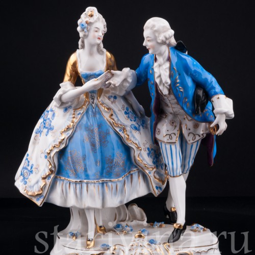 Пара в голубом, Volkstedt, Германия, до 1935 г