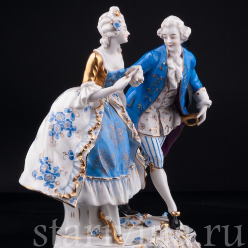 Пара в голубом, Volkstedt, Германия, до 1935 г