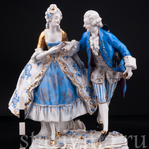 Пара в голубом, Volkstedt, Германия, до 1935 г