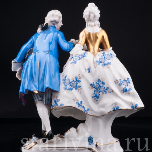 Пара в голубом, Volkstedt, Германия, до 1935 г