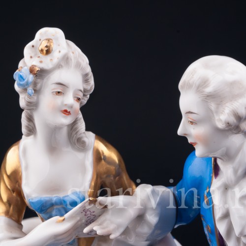 Пара в голубом, Volkstedt, Германия, до 1935 г