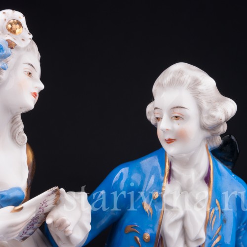 Пара в голубом, Volkstedt, Германия, до 1935 г