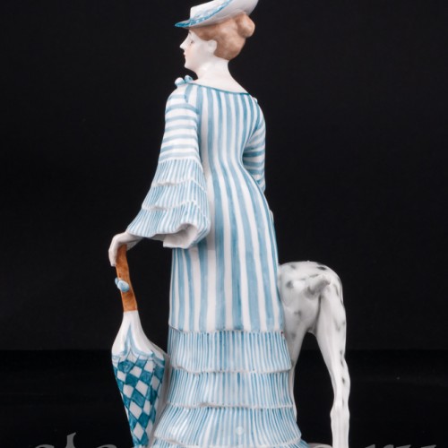 Девушка с зонтиком и догом, Goebel, Германия, нач. 20 в