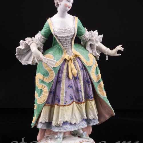 Дама с веером, KPM, Германия, пер. пол. 20 в