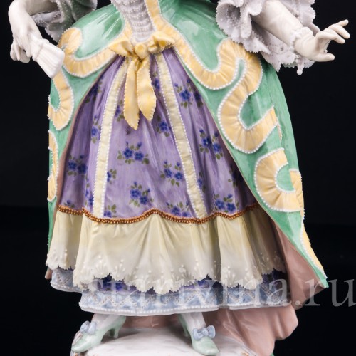 Дама с веером, KPM, Германия, пер. пол. 20 в