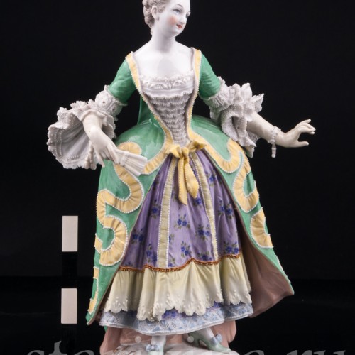 Дама с веером, KPM, Германия, пер. пол. 20 в