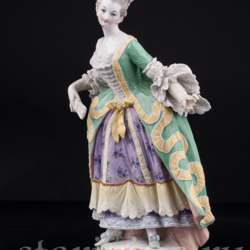 Дама с веером, KPM, Германия, пер. пол. 20 в