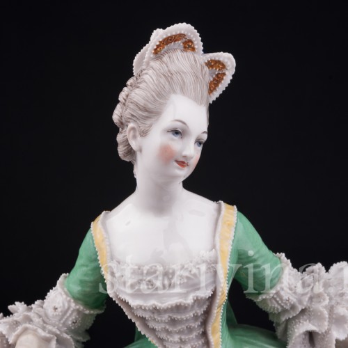 Дама с веером, KPM, Германия, пер. пол. 20 в
