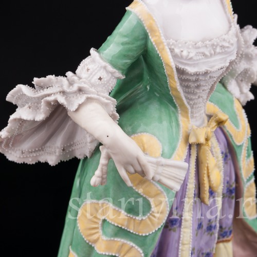 Дама с веером, KPM, Германия, пер. пол. 20 в