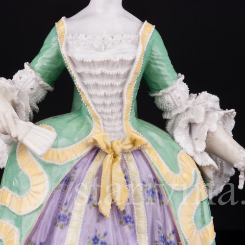 Дама с веером, KPM, Германия, пер. пол. 20 в