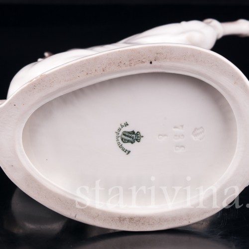 Фарфорвая статуэтка Конь на дыбах, Nymphenburg, Германия, сер. 20 в.