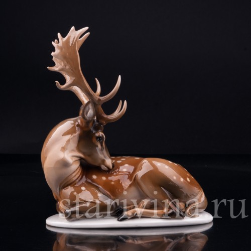 Лежащий олень, Rosenthal, Германия, 1935 г