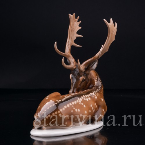 Лежащий олень, Rosenthal, Германия, 1935 г