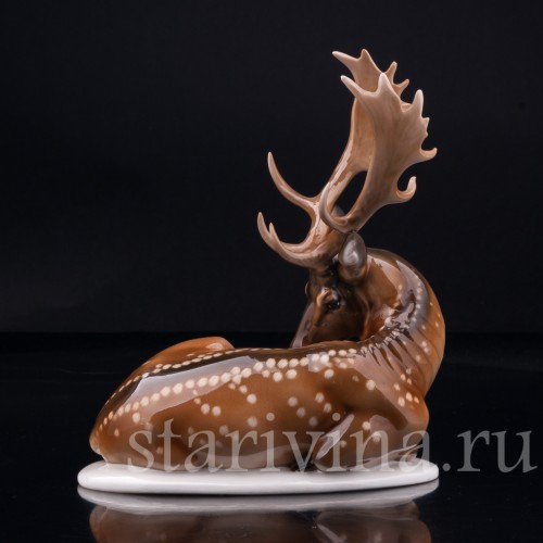 Лежащий олень, Rosenthal, Германия, 1935 г