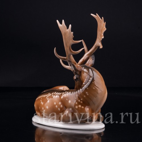Лежащий олень, Rosenthal, Германия, 1935 г