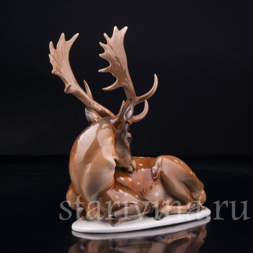 Лежащий олень, Rosenthal, Германия, 1935 г