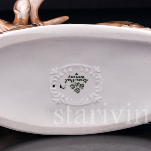 Лежащий олень, Rosenthal, Германия, 1935 г