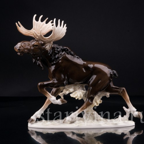 Бегущий лось, Hutschenreuther, Германия, 1970 гг