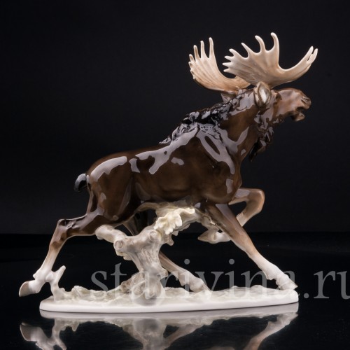 Бегущий лось, Hutschenreuther, Германия, 1970 гг