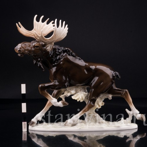 Бегущий лось, Hutschenreuther, Германия, 1970 гг