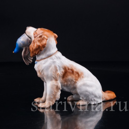 Спаниель с куропаткой, Rosenthal, Германия, 1950 гг