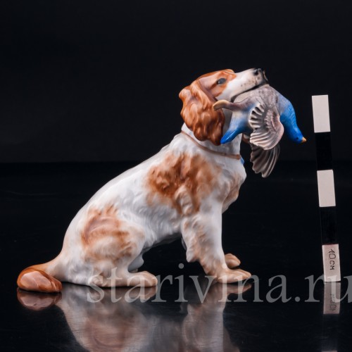 Спаниель с куропаткой, Rosenthal, Германия, 1950 гг