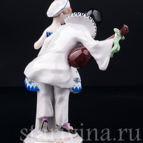 Пьеро и Коломбина, E. A. Muller, Германия, нач. 20 в