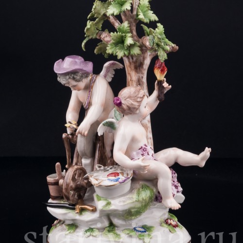 Амуры и точильный камень, Volkstedt, Германия, 19 в