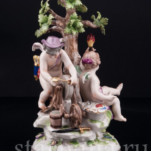 Амуры и точильный камень, Volkstedt, Германия, 19 в