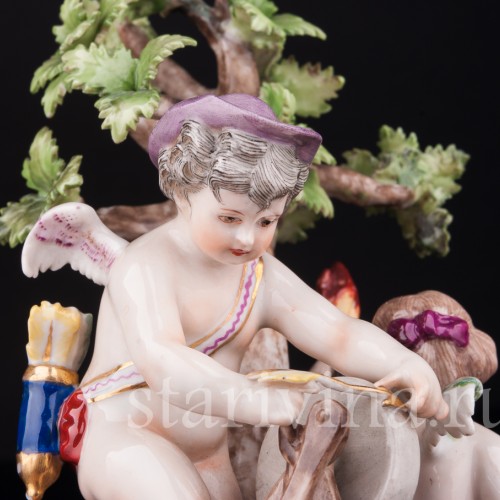 Амуры и точильный камень, Volkstedt, Германия, 19 в