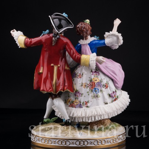 Танцующая пара, кружевная, Volkstedt, Германия, вт. пол. 20 в