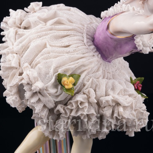 Балерина, кружевная, Volkstedt, Германия, кон. 19 - нач. 20 вв