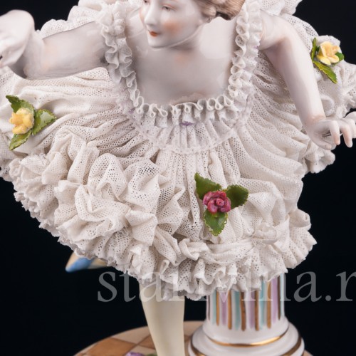 Балерина, кружевная, Volkstedt, Германия, кон. 19 - нач. 20 вв